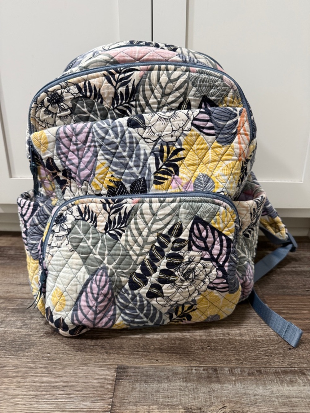 Vera Bradley Essential Compact Backpack in the Palm Floral pattern